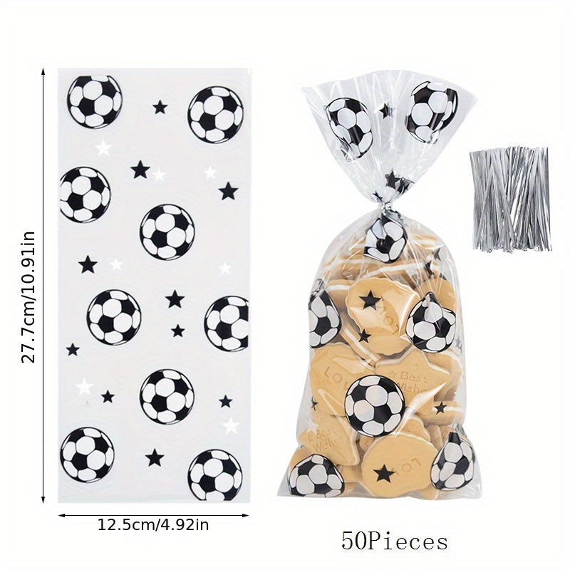 25pcs Soccer Gift Bags for Birthday Football Theme Party