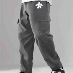 Men's Classic Cargo Pants with Drawstring - Autumn Summer Outdoor