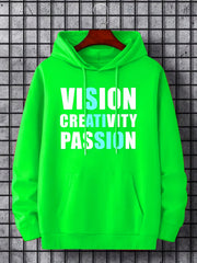 Men's Casual PASSION Hooded Sweatshirt Long Sleeve Streetwear Hoodi