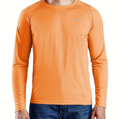 Men's Quick Dry Long Sleeve Rash Guard UPF 50 Sun Protection Shirt