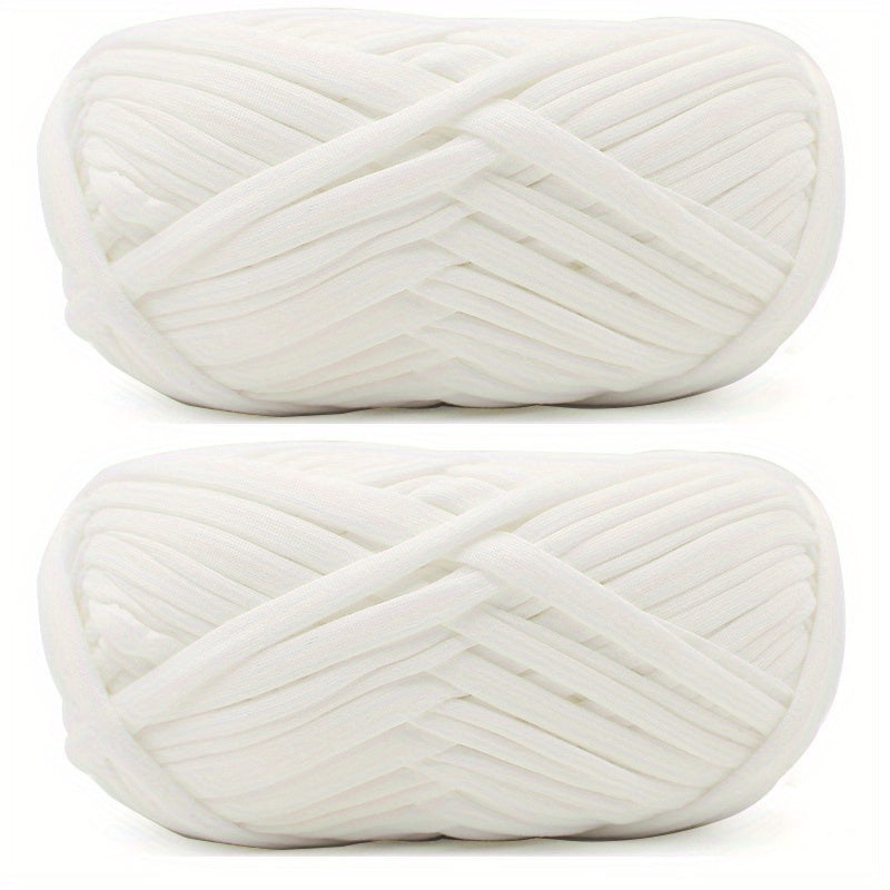 2pcs 200g Crochet Yarn, Polyester Woven Carp Thread, Bag Mat Weaving