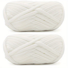 2pcs 200g Crochet Yarn, Polyester Woven Carp Thread, Bag Mat Weaving