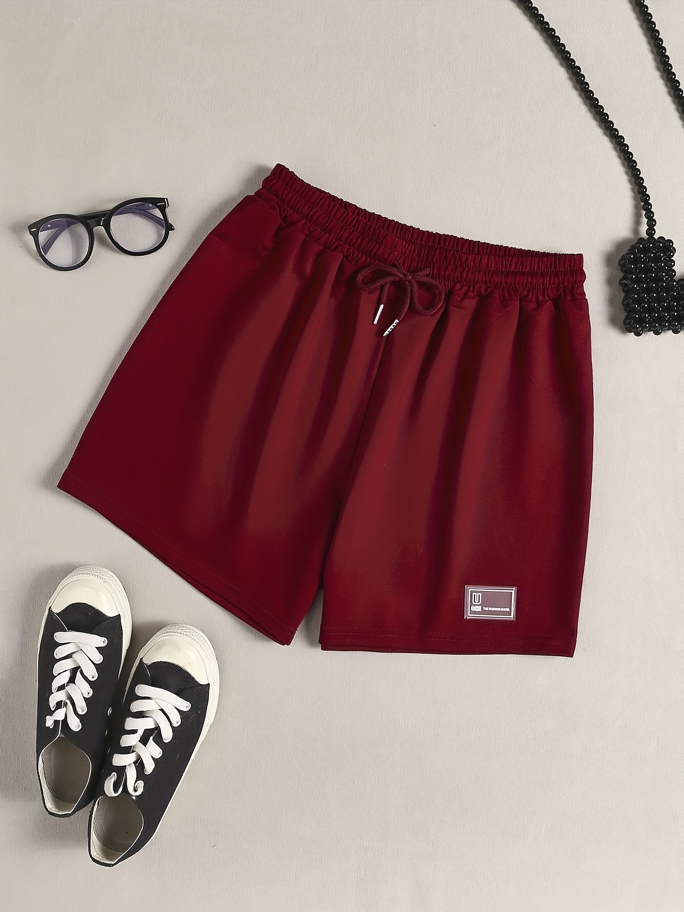 Comfy Drawstring Sleep Bottoms Elastic Waistband Women's Shorts