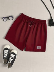 Comfy Drawstring Sleep Bottoms Elastic Waistband Women's Shorts