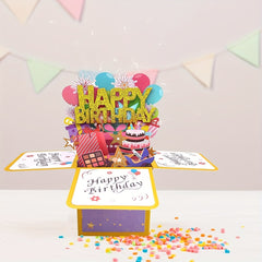Happy Birthday Pop Up Card For Women Men Funny Bday Gift For Students
