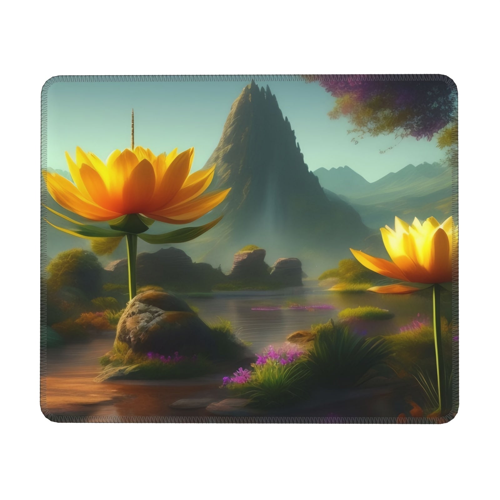 Nature Landscape Rectangular 20x24cm Mouse Pad For Games Home Office