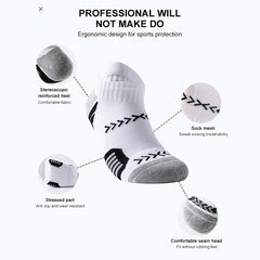 Men's Breathable Athletic Socks for Running Hiking Camping
