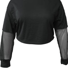 Women's Plain Drawstring Hooded Long Sleeve Sports Hoodie