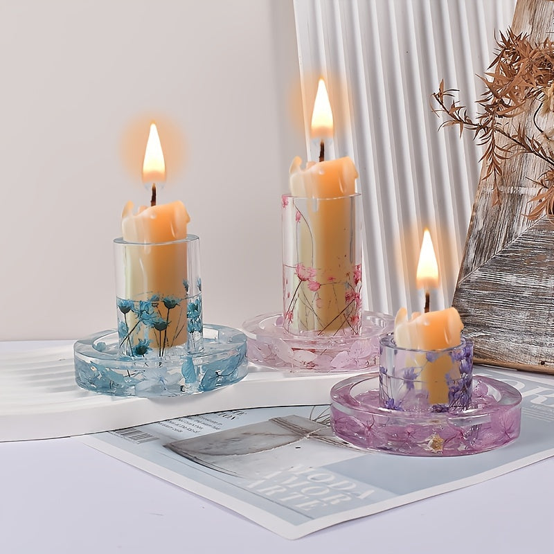 Christmas Candle Silicone Molds for Resin Epoxy
