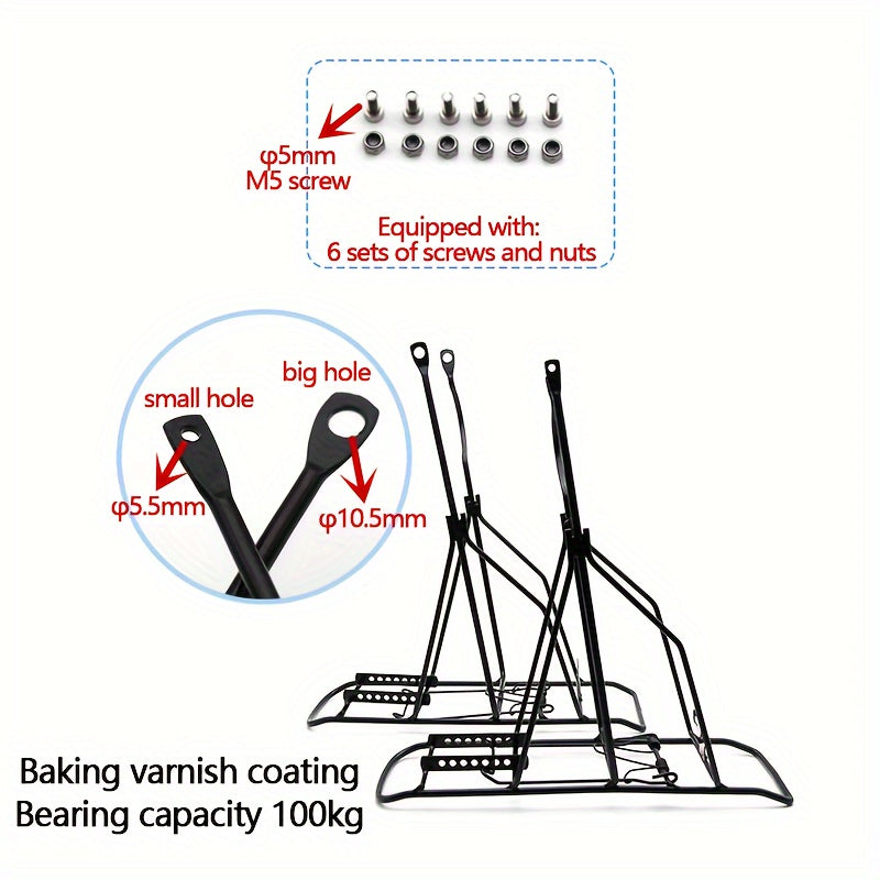 Universal Steel Bicycle Rear Rack Luggage Rack Bike Seatpost Bag Rack