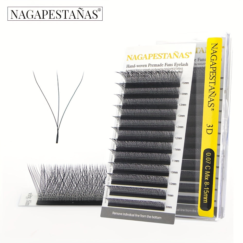 3D W Shape Blooming Lashes Premade Fans Cluster Eyelash Extensions