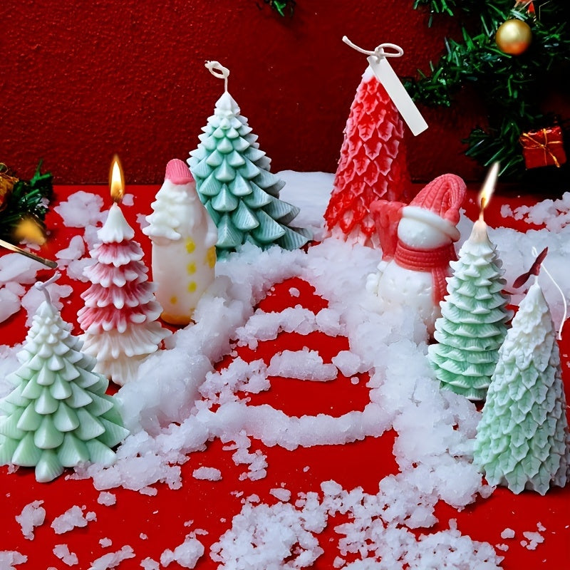 3D Christmas Tree Candle Mold Silicone Resin Xmas Candle Mold
