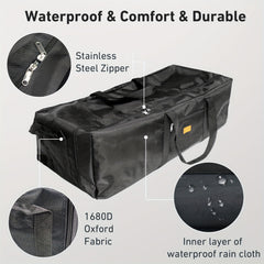 Waterproof Camping Equipment Bag - Fits Folding Tent Accessories