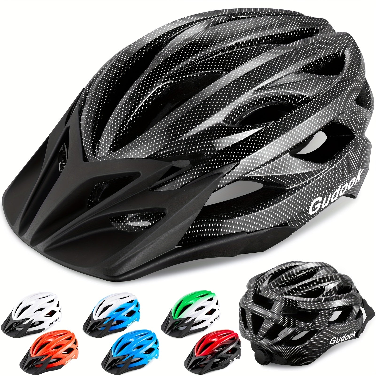 Adult Lightweight Bike Helmet Men Women Comfort With Pads&Visor