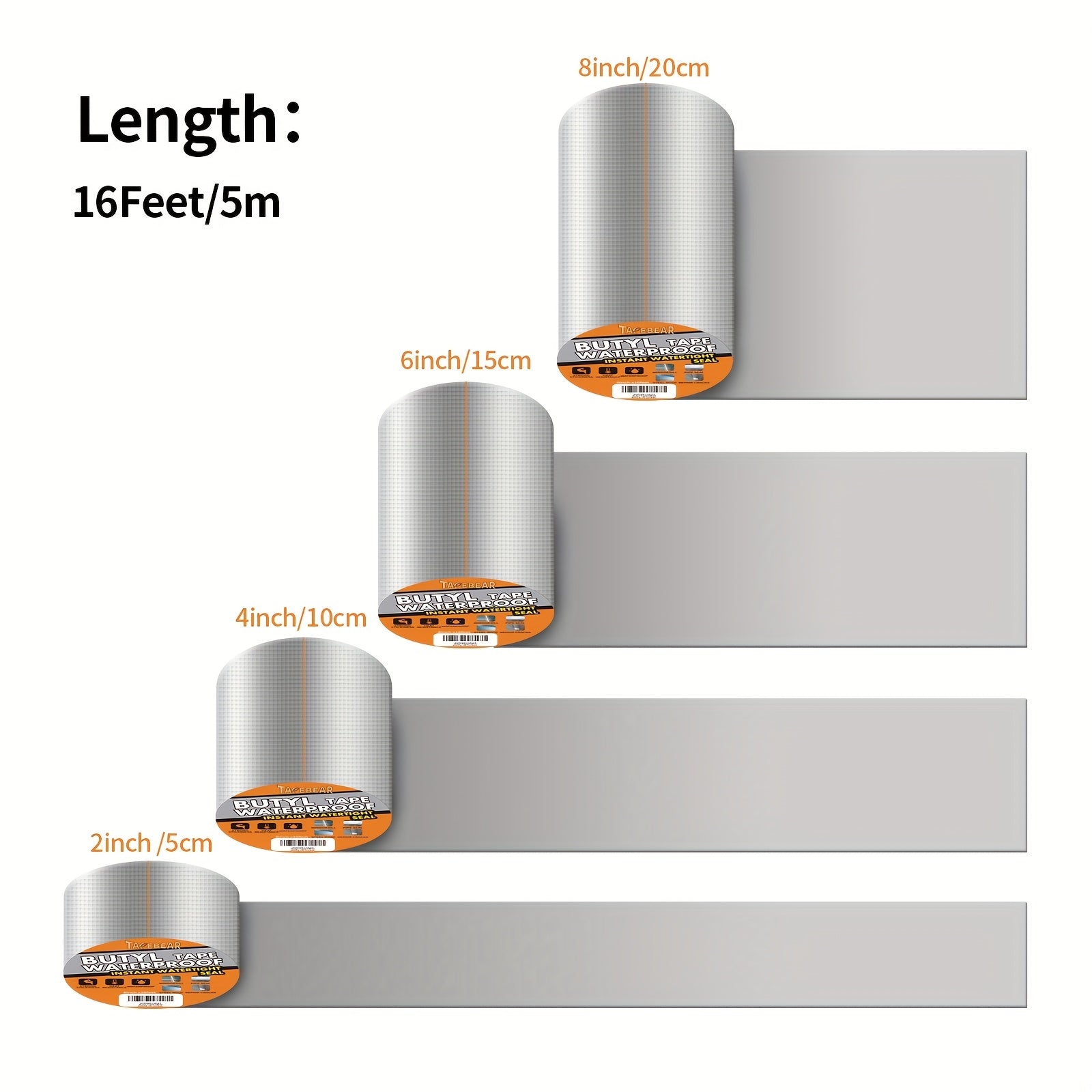 Butyl Tape Waterproof Sealing Tape Aluminum Foil Tape