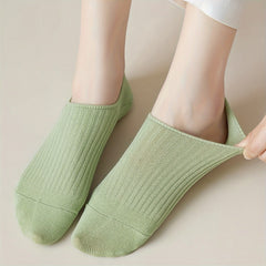 20 Pairs Solid Socks Lightweight Ankle Socks Women's Stockings & Hosiery
