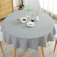 Washable Decorative Tablecloth for Indoor/Outdoor Use - Gray - 119x149