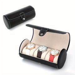 Portable Three-Cylinder Watch Bracelet Storage Box