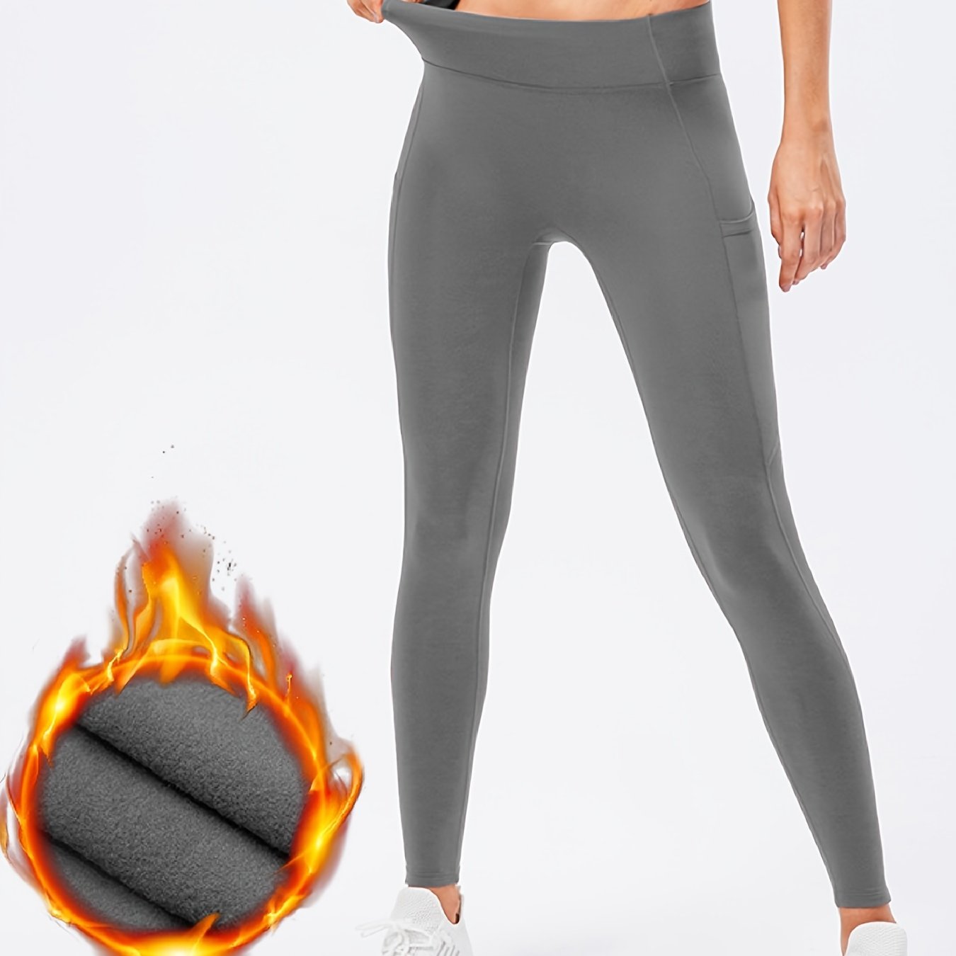 Plush Yoga Leggings Thermal Stretchy High Waist Sports Comfort Workout Yoga Pant