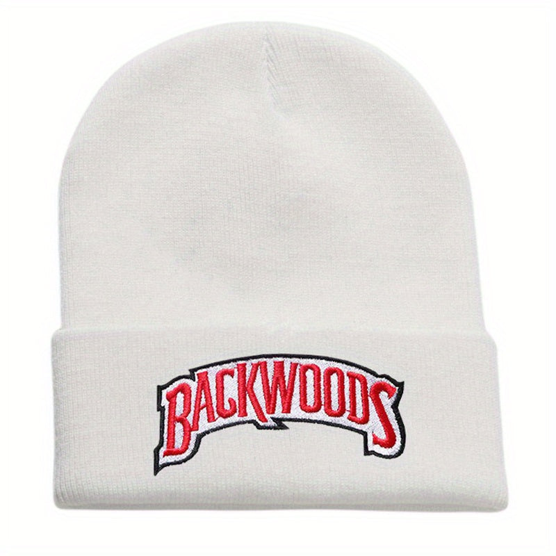 Hip Hop Letter Embroidery Beanie Unisex Solid Couple Skull Cap