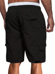 Men's Lightweight Cargo Shorts Breathable Flap Pocket Work Pants