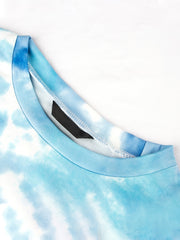 Tie Dye Round Neck Hoodie Casual Stylish Sweatshirt Women's