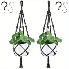 2pcs Macrame Plant Hanger Indoor Hanging Planter Basket