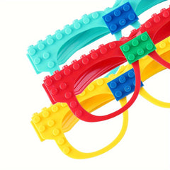 3pcs Building Blocks Glasses Baseboard Frame DIY Toy Christmas Gift