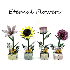 DIY 3D Wooden Puzzle Eternal Romance Flower Series Handcrafted Model