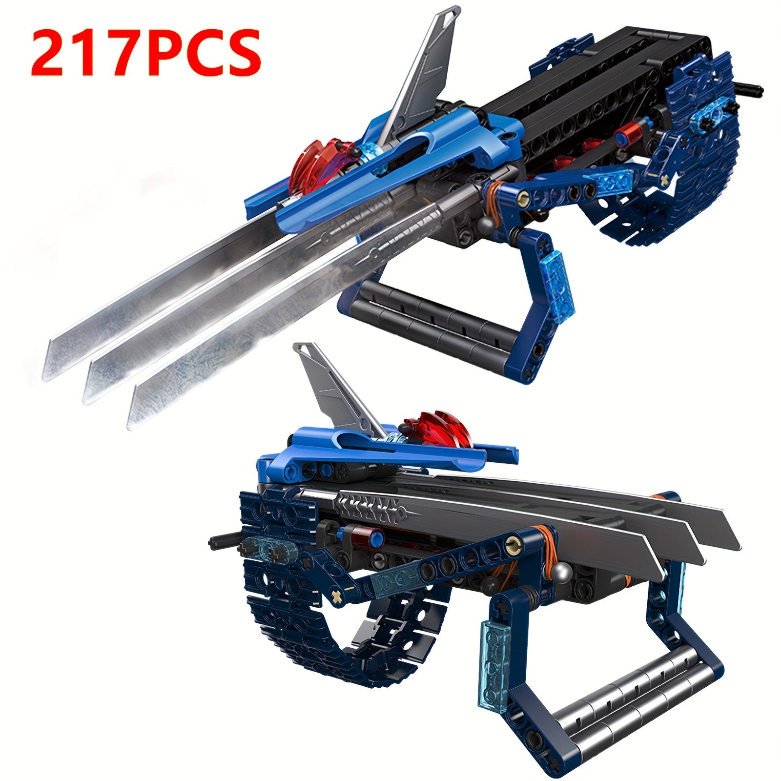 217pcs Ice Wolf Claw Building Blocks Set Weapon Launch Block Toy Kids Gift