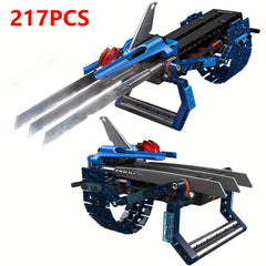 217pcs Ice Wolf Claw Building Blocks Set Weapon Launch Block Toy Kids Gift