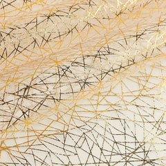 Golden Metallic Linen Table Runner for Wedding Parties