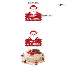 56pcs Christmas Theme Santa Claus Snowman Pull Flag Banner Balloon Set