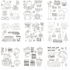 Cartoon Animals Clear Stamp for DIY Scrapbooking Card Making