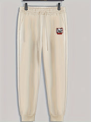 Duff Print Men's Pants Drawstring Sweatpants Casual Trousers Spring Autumn