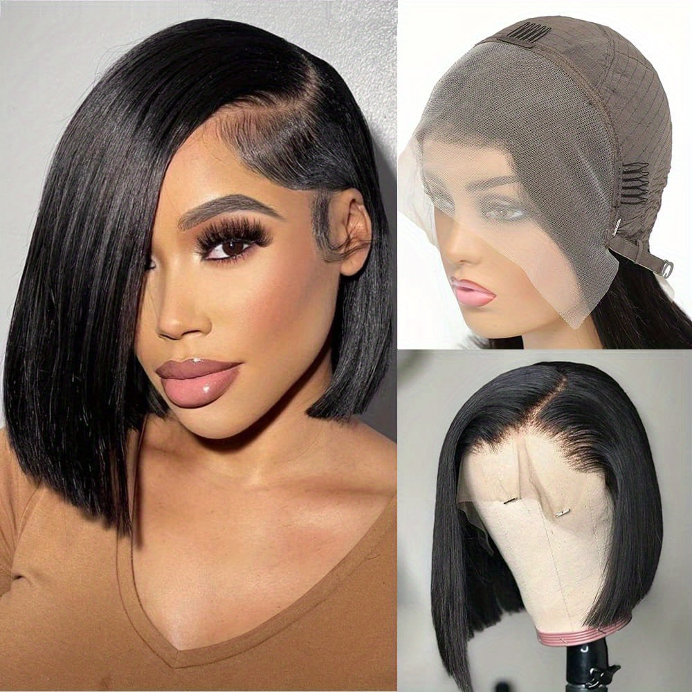 613 Blonde Bob Human Hair Wig 150 Density 13x4 Lace Front Pre Plucked Baby Hair