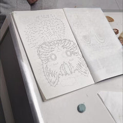 1 Book of 44pcs Complex Patterns Drawing Book