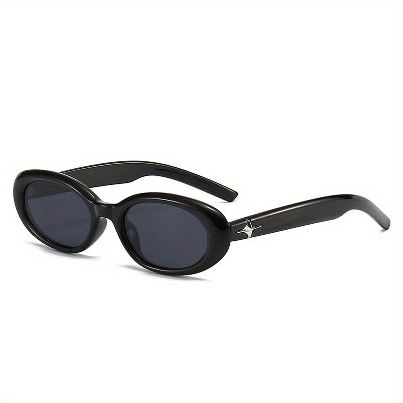 Oval Polarized Sunglasses UV Protection with Case