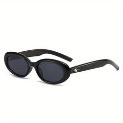Oval Polarized Sunglasses UV Protection with Case