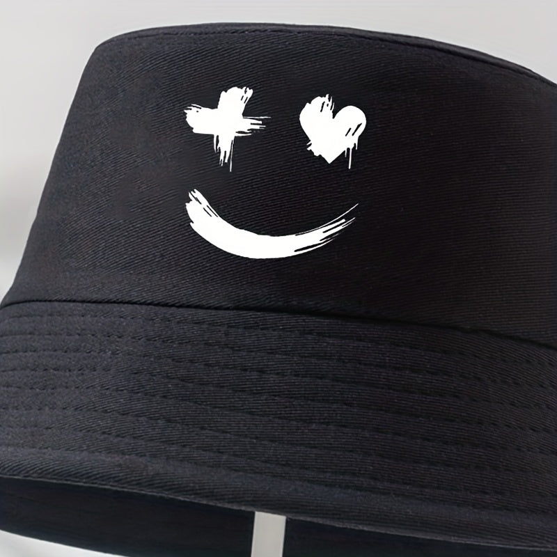 Printed Fisherman Hat Sunshade Sunscreen Basin Hat Outdoor Casual