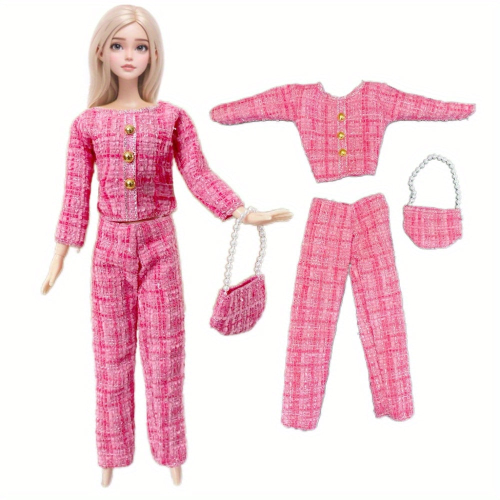 Doll Clothes Set for 11.5 Inch Dolls - 3 Outfits with Accessories