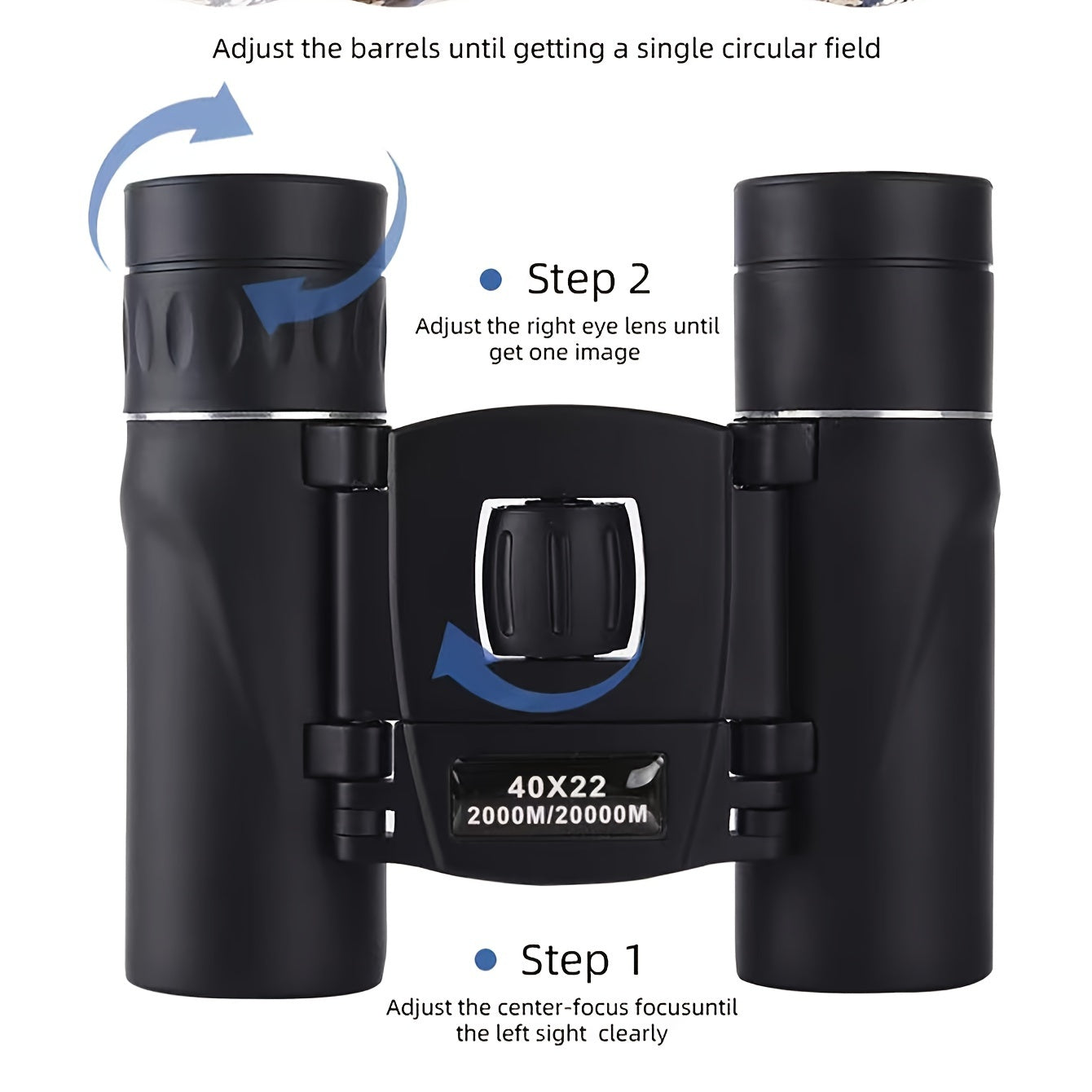 Portable HD Binoculars for Travel Camping Hiking
