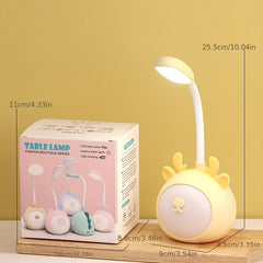 LED Desk Lamp Reading Eye Protection Rechargeable Small Night Light