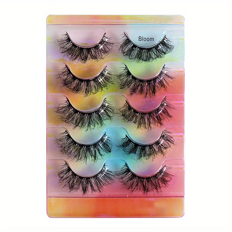 5 Pairs 8D Layer Thick Volume False Eyelashes for Party Makeup