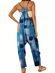 Sleeveless Cami Jumpsuit Casual Women's Clothing