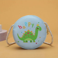 Kids Dinosaur Letter Crossbody Bag Waterproof Coin Purse Wallet