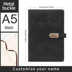 Light Faux Leather Notebook - Ideal for Students and Birthdays