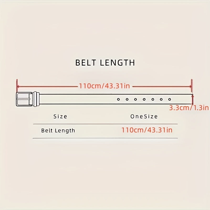 Men's Irregular Buckle Belt for Party Dating