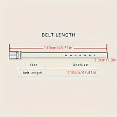 Men's Irregular Buckle Belt for Party Dating