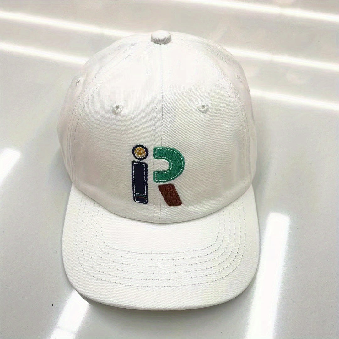 Unisex Breathable Wide-brimmed Baseball Cap With Letter Embroidery